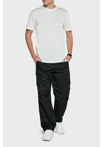 Armani Exchage Taşlı Pamuk Regular Fit Bisiklet Yaka T Shirt Erkek T Shirt XM000325 AF10364 U0009 modelleri