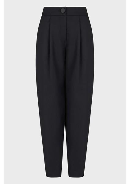 Regular Fit Daralan Paça Pileli Kumaş Pantolon Bayan Pantolon XW000222 AF10855 UC001