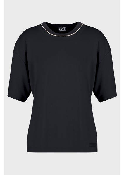 Oversize Fit Bisiklet Yaka Taş Detaylı T Shirt Bayan T Shirt 7W000340 AF12956 UC001 indirimleri