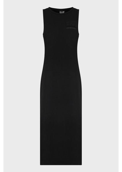 Pamuklu Regular Fit Yırtmaç Detaylı Midi Elbise Bayan Elbise 7W000180 AF12484 UC001
