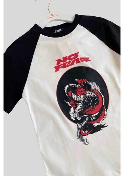 6-14 Yaş No Fear Baskılı Erkek Çocuk Tshirt Beyaz fiyatları