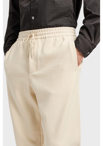 Jakarlı Streç Pamuklu Regular Fit Yüksek Bel Lastikli Paça Jogger Pantolon Erkek Pantolon EM001106 AF13700 U1088