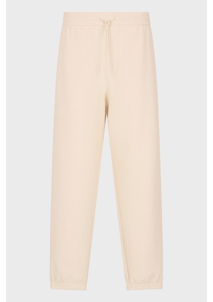 Jakarlı Streç Pamuklu Regular Fit Yüksek Bel Lastikli Paça Jogger Pantolon Erkek Pantolon EM001106 AF13700 U1088