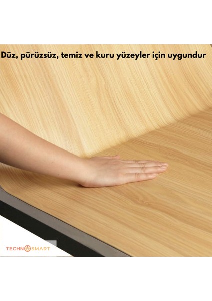 60CM×500CM Kendinden Yapışkanlı Ahşap Görünümlü Kaplama Kağıdı Mutfak Dolap Masa Duvar
