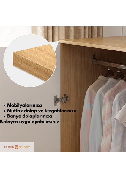 60CM×500CM Kendinden Yapışkanlı Ahşap Görünümlü Kaplama Kağıdı Mutfak Dolap Masa Duvar