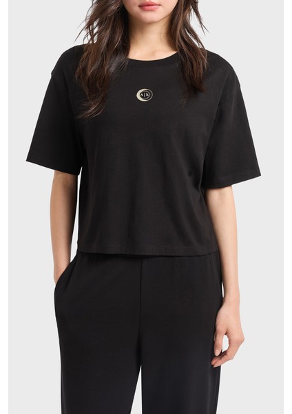 Armani Exchage Pamuk Regular Fit Bisiklet Yaka T Shirt Bayan T Shirt XW000321 AF10356 UC001