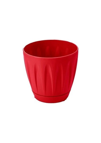 Papatya Saksı Kırmızı Renk 1.5 Litre