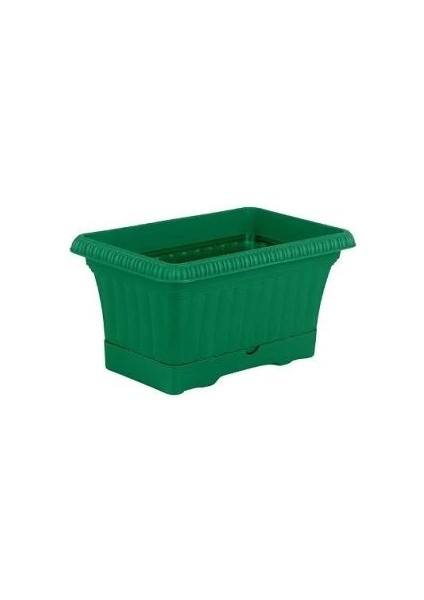 Ova Balkon Saksısı Yeşil Renk 3.5 Litre