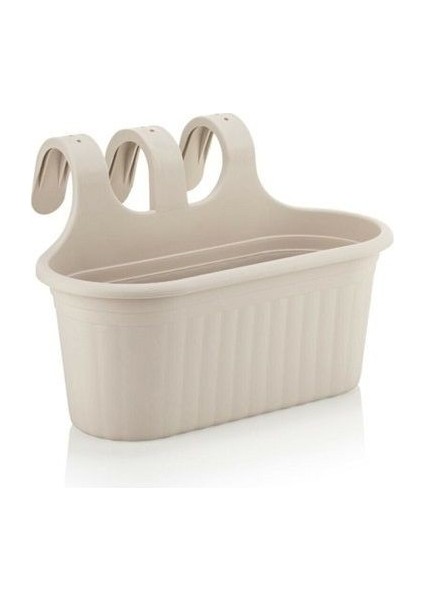 Tombik Saksı Krem Rengi 6.5 Litre