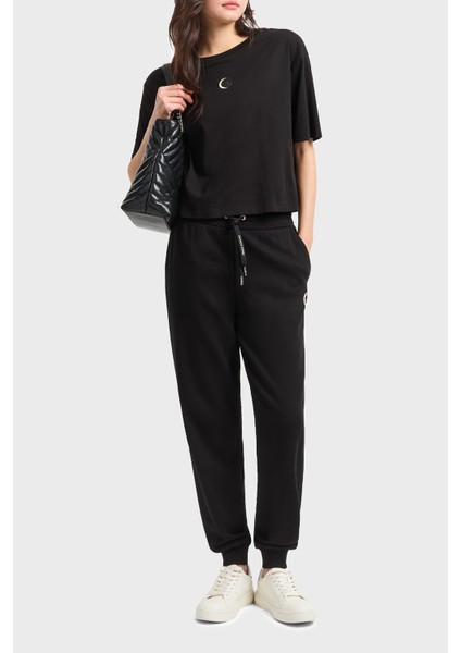 Armani Exchage Pamuk Regular Fit Bisiklet Yaka T Shirt Bayan T Shirt XW000321 AF10356 UC001 modelleri