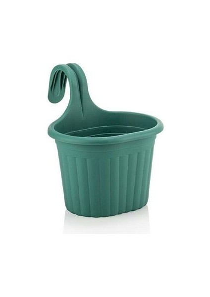 Tombik Saksı Yeşil 3 Litre