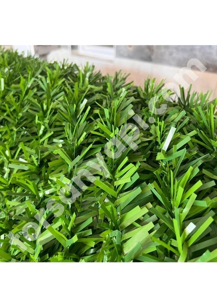Çimli Tel – Dekoratif Yeşil Bahçe Çim Çit – 4.2 Göz - 1 Metre x 3 Metre