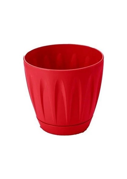 Papatya Saksı Kırmızı Renk 6 Litre