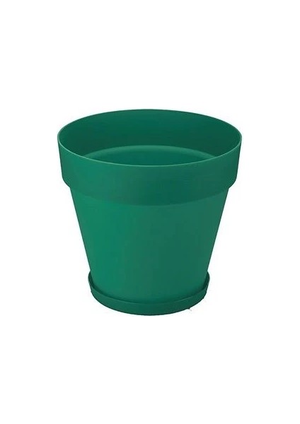 Yalı Saksı Koyu Yeşil Renk 3 Litre