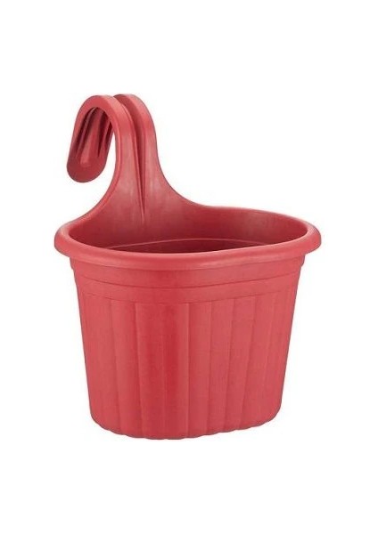 Tombik Saksı Kırmızı 3 Litre