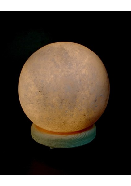 Çankırı Kristal Küre Model Kaya Tuzu Lambası 4 kg Ağırlığında Gri Tuzdan fiyatları