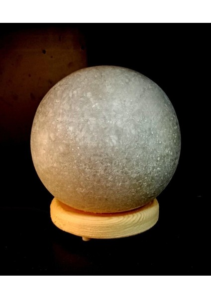 Çankırı Kristal Küre Model Kaya Tuzu Lambası 4 kg Ağırlığında Gri Tuzdan fırsatları