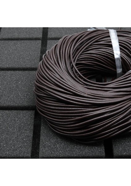 Hakiki Deri Ip Kahve 3 mm 5 Metre fiyatları