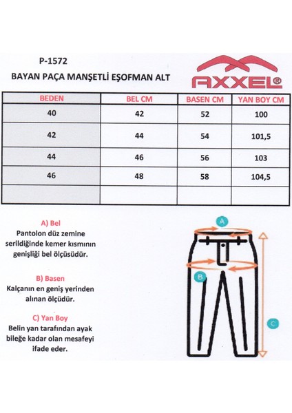 Kadın Siyah Eşofman Alt Cepli Paça Lastikli Pamuklu Rahat Esnek Kumaş-P1572