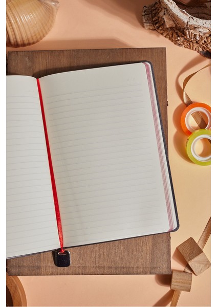 Kırmızı Termo Deri Kadife Dokunuş Kişiye Özel Çizgili Düz Defter fiyatları
