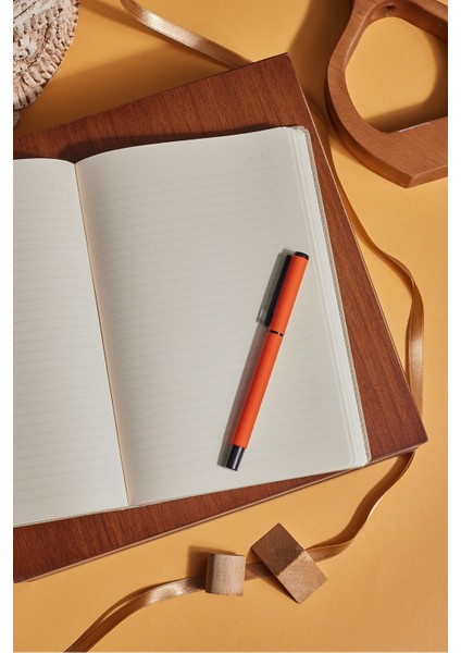 Krem Kanguru Cepli Kumaş Kişiye Özel Çizgili Düz Defter modelleri