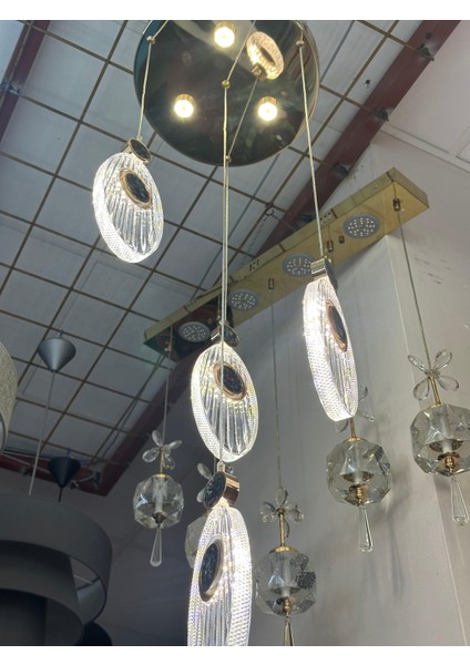 Deniz Işık 4lü Sarkıt LED Avize