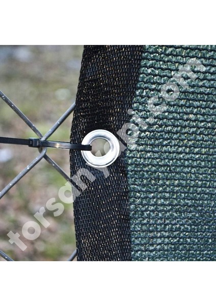 Teras Filesi – Yüzde 40 Lık – Yeşil – Şeritli ve Halkalı - 5 Metre x 80 Metre