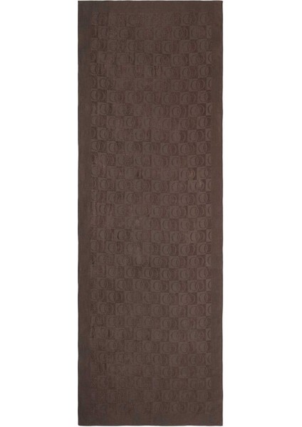 Dama Desen Açık Kahverengi Naia Pamuk Şal 70x200