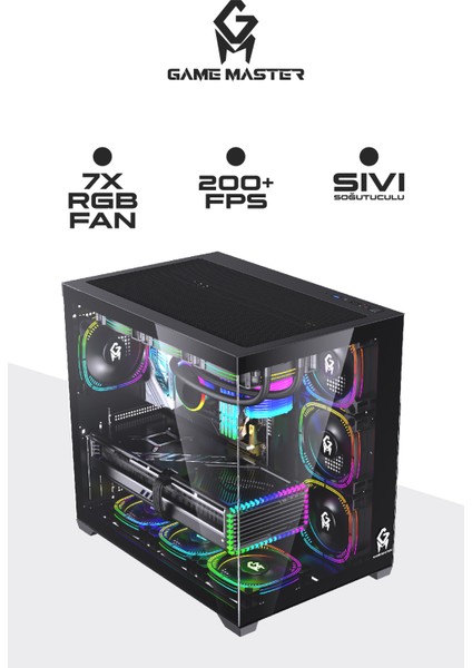 Atlantis 4060 Ryzen 5 5600 Cpu 32GB 3200MHZ Ram 512GB Nvme M.2 SSD RTX4060 Sıvı Soğutuculu Akvaryum Gaming Pc fiyatları