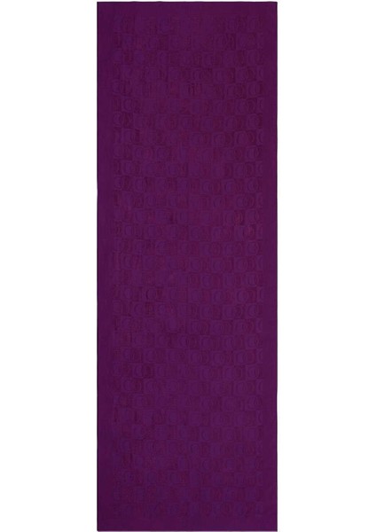 Dama Desen Mürdüm Naia Pamuk Şal 70x200