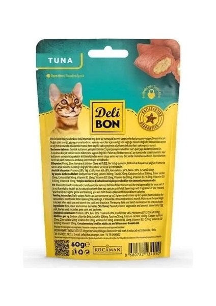 Chrunchy Içi Dolgulu Tuna Balıklı Kedi Ödül Bisküvisi 60 gr fiyatları