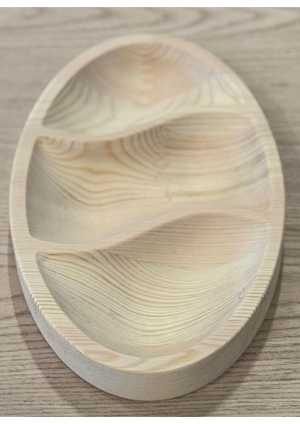 Ahşap Çam Poyraz Çerez/sunum Tabağı