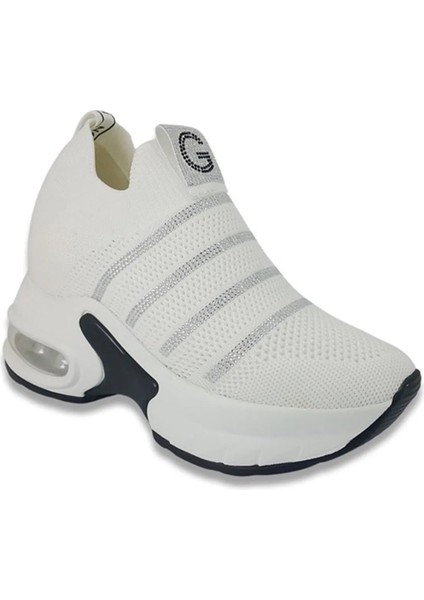 25Y300-4 Kadın Dolgu Topuk Spor Ayakkabı