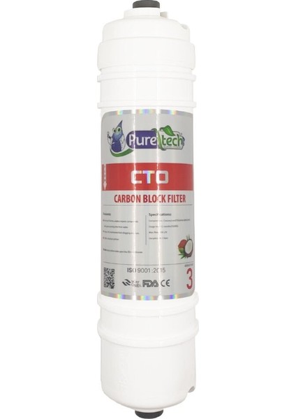 Puretech Inline Quick Cto Blok Karbon Filtre