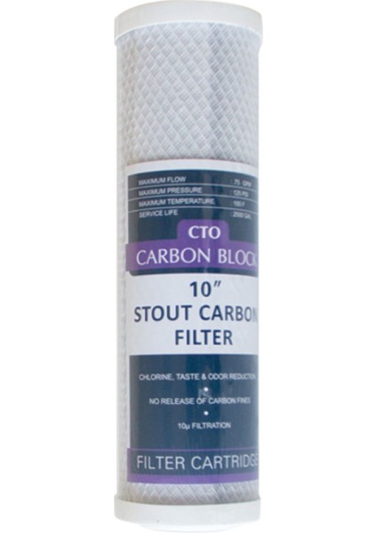 10'' Stout Blok Karbon Filtre