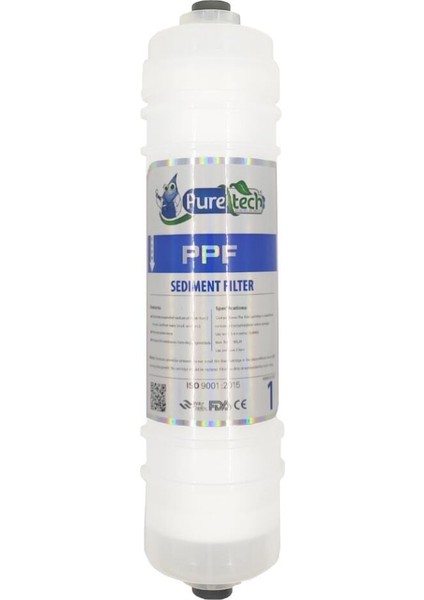 Puretech Inline Quick Sediment Filtre