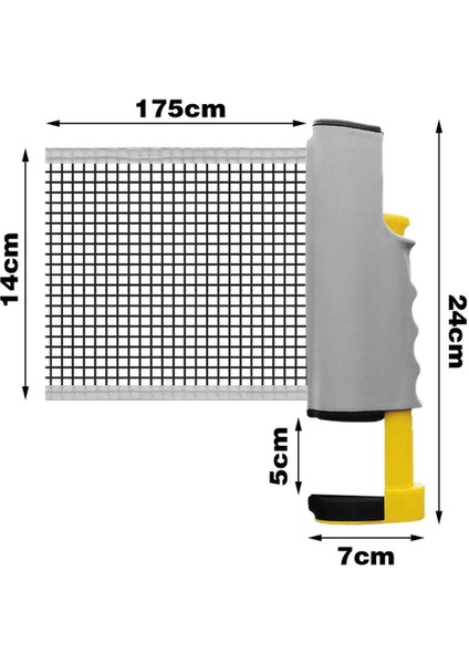 Masa Tenisi Filesi Otomatik Gerdirme Mekanizmalı Tüm Masalara Uyumlu Pinpon Ağı fırsatları
