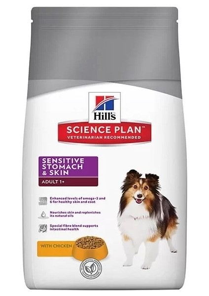 Hills Adult Sensitive Skin Hassas Köpekler Için Tavuklu Yetişkin Köpek Maması 2.5 kg