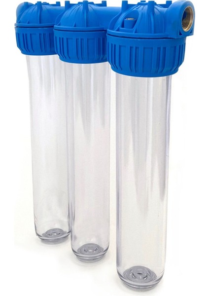 Daire Girişi 20″ Üçlü Tesisat Tipi Filtre