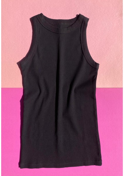 Halter Yaka 3'lü Çağla Yeşili ,siyah ve Patlıca Kurusu Mor Renk Pamuklu Likralı Bluz modelleri