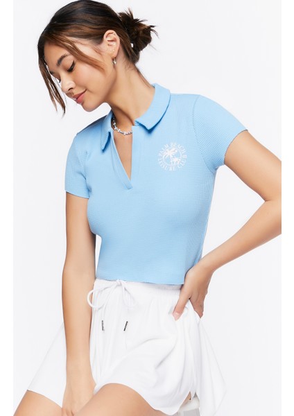 Polo Yaka Baskılı Tişört