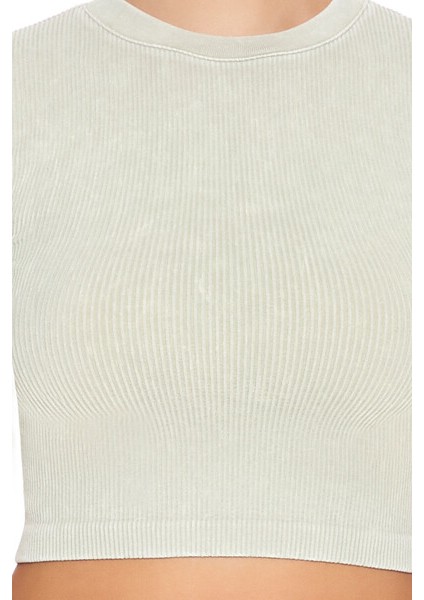 Dikişsiz Crop Tişört