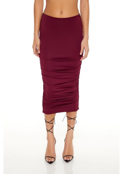 Crop Bluz ve Midi Etek Takımı fırsatları