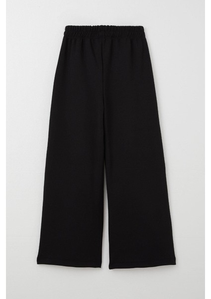 Kız Çocuk Pantalon Bağcık Aksesuarlı 8-14 Yaş, Siyah fiyatları