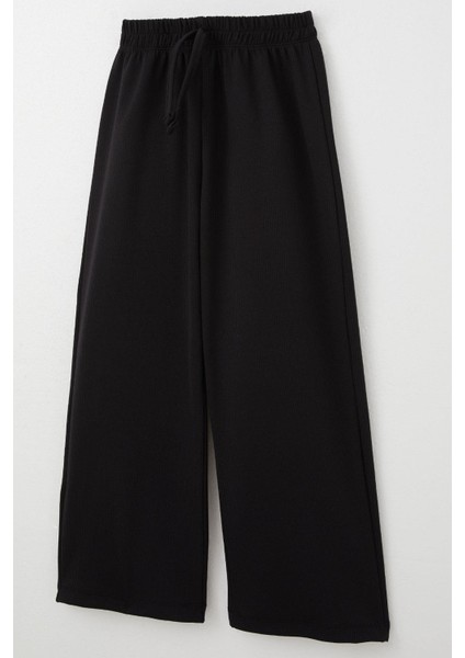 Kız Çocuk Pantalon Bağcık Aksesuarlı 8-14 Yaş, Siyah modelleri