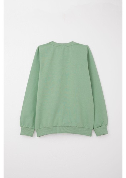 Kız Çocuk Eşofman Takım Renkli Yazı Baskılı 8-12 Yaş, Mint Yeşili fırsatları