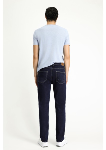 Slim Fit Dar Kesim Likralı Denim Pantolon