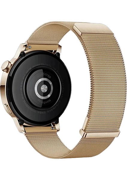 Huawei Watch GT6 41mm GT4 41mm GT5 41mm GT5 Pro 42mm ile Uyumlu Kordon (18mm) Çift Mıknatıslı Lansman Metal Hasır Çelik Kayış modelleri