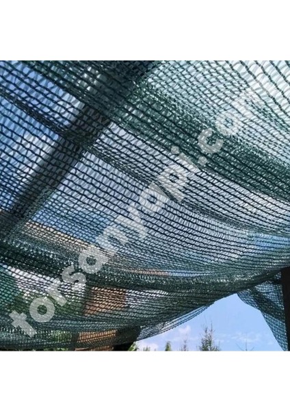 Bahçe Örtüsü - Yüzde 40'lık - Yeşil - Şeritli Halkalı - 6 Metre x 7 Metre