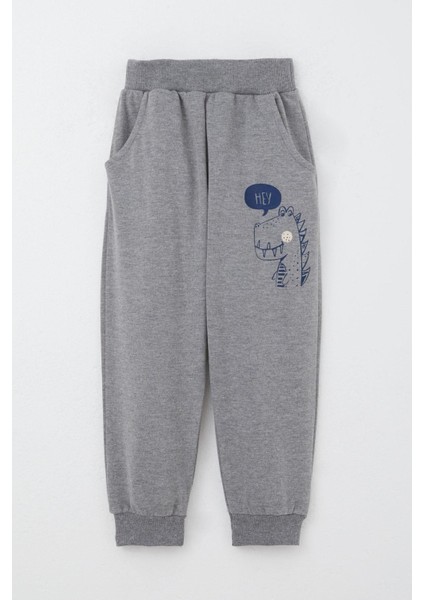 Erkek Çocuk Eşofman Takımı Sevimli Dinozor Desenli 1.5-5 Yaş, Mint Yeşili modelleri